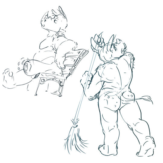 Prompted by a figure drawing assignment, decided to draw Terry again.