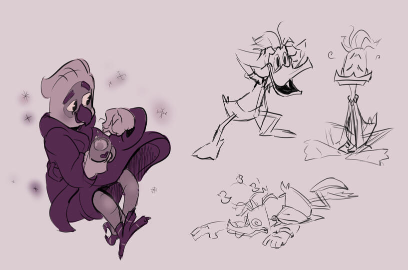 The product of raving mad hyperfixation over funny bird show