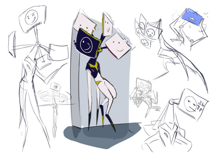 Was honoured to do some doodles of Jpeg discord's goofy screen entity