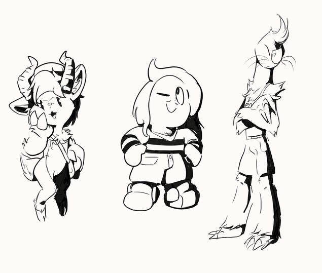 OCs from XxCPtheLGxX (ToyHouse), @PranksterRio and @ESdraws (twitter)!