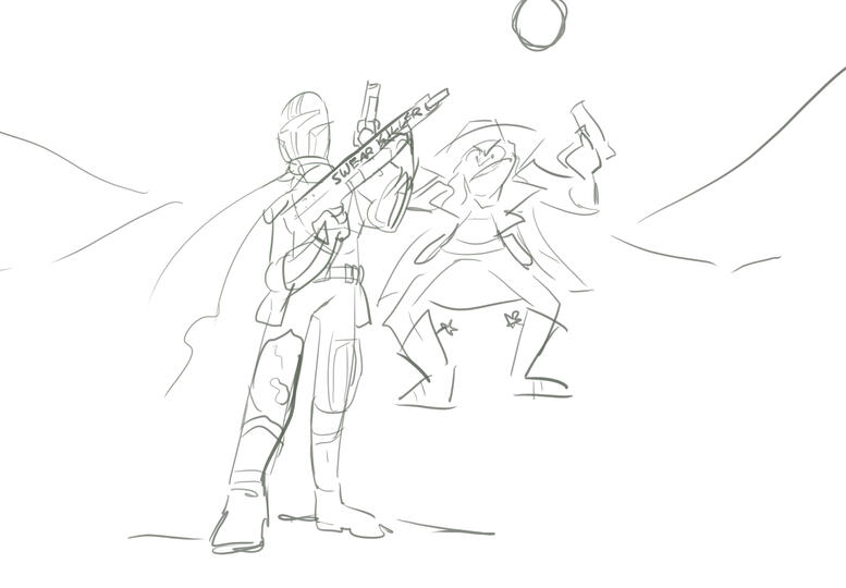 Screeching in Mandalorian