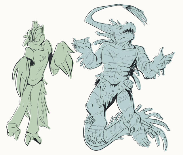 OCs from @OverpricedChoco and @CarpathianLion (twitter)!