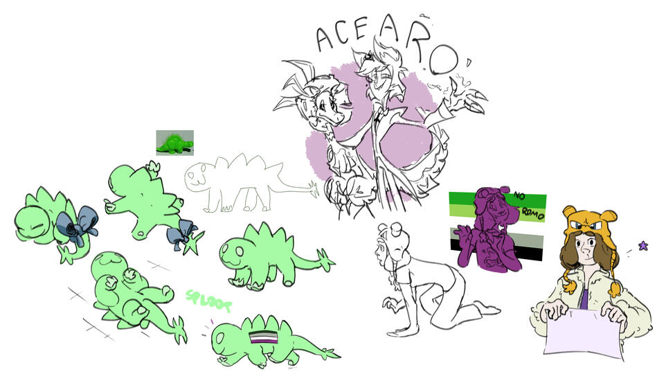 Some aro ace propoganda during the first Pride Month after I came out! Alastor was actually the reason I found out