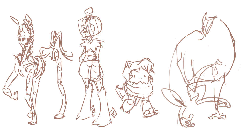 Some old OCs I never draw anymore :(