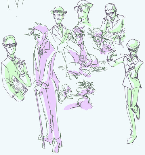 Deep in my Gotham phase I tried stylizing the only two characters that mattered