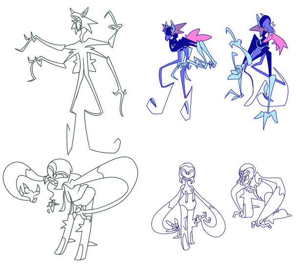 On rare occasion I'll doodle up some funky aliens cool enough to consider using as side characters in TGAOP
