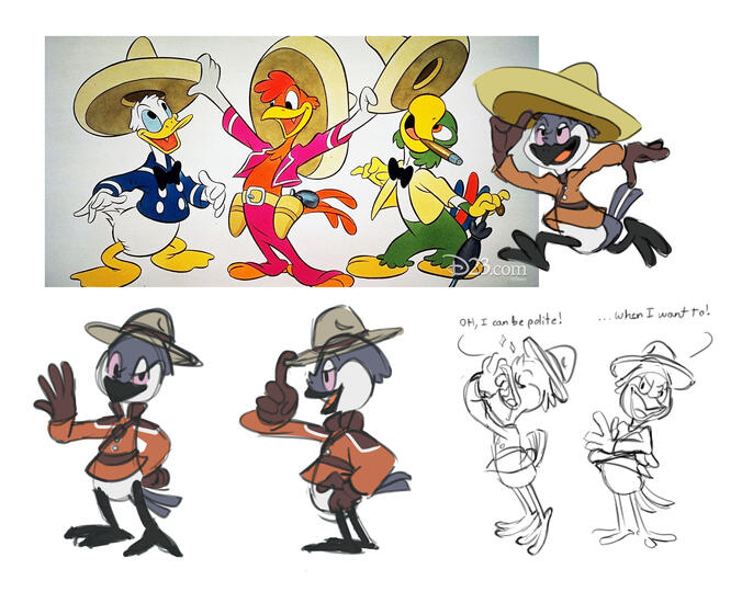 THIS IS SO STUPID a 4th caballero based on Canada, grey jays and mounties