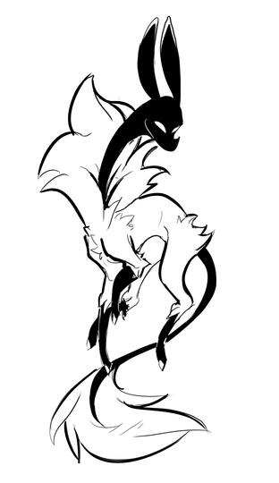 An art trade of this wonderful beast owned by @Fizz_Unzipped on twitter!