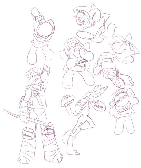 I was informed that Skorter's head looks like a sub and I cannot unsee this