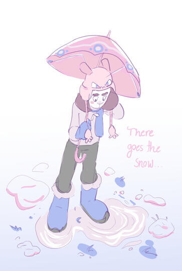 Sakura!Tort wishing the snow would stay