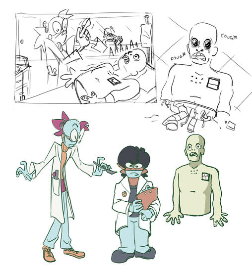 Skooches for my first storyboard assignment this sem