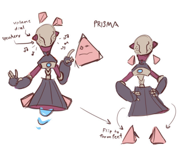 Joined a design challenge my friend set up and had to redesign his childhood robot character!