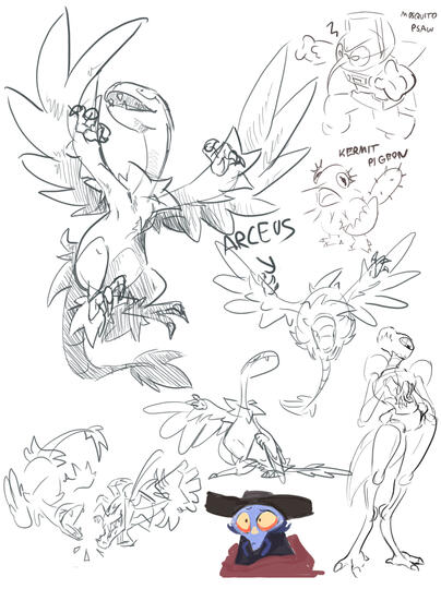 VC stream doodles with Arceus on mind