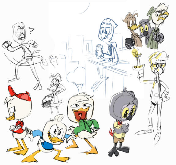 A pretty accurate look into how I go about learning new show styles! These were all heavily referenced so I could learn all the details and proportions and such before going by memory. I like trying to nail the style first and bend it later