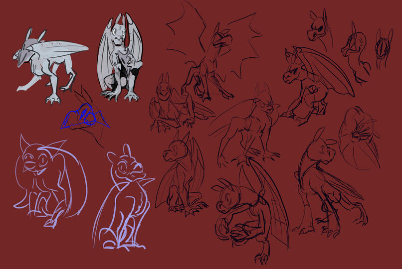 And THIS was a monstersona attempt, I'm not really big on cryptids or fantasy creatures but I do like me some gargoyle