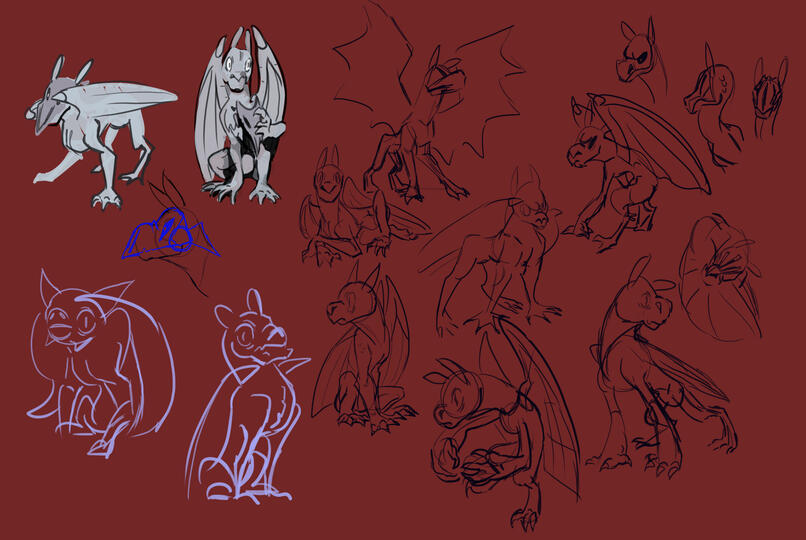 And THIS was a monstersona attempt, I&#39;m not really big on cryptids or fantasy creatures but I do like me some gargoyle