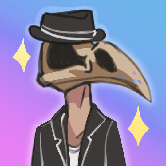 A Khonshu-masked sona pfp I made for a friend