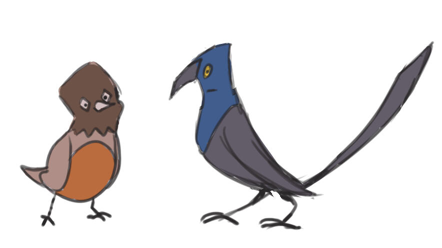 Two borb characters I'm thinking of making comic strips for someday
