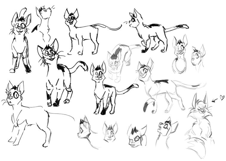 Kitty kitty sona, drew my friends' sona too