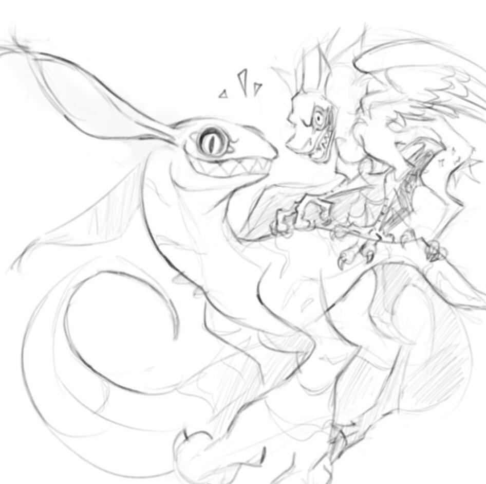 me and Glawkbot on our way to commit arson