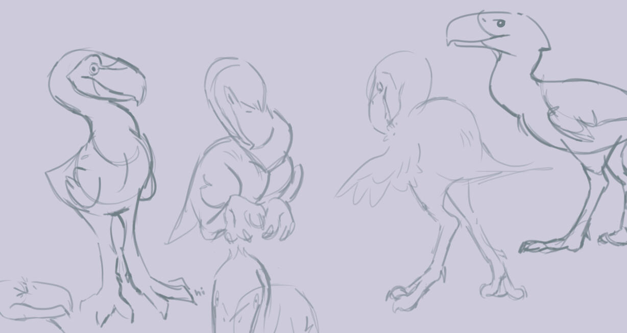 Terror birds are very fun to draw, do recommend!