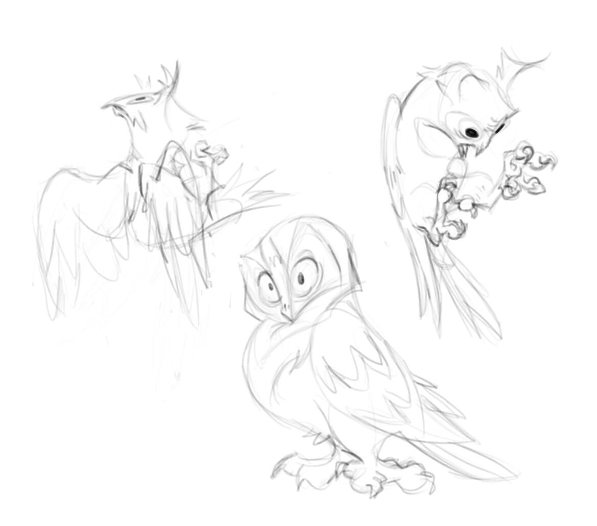 freehand owls!