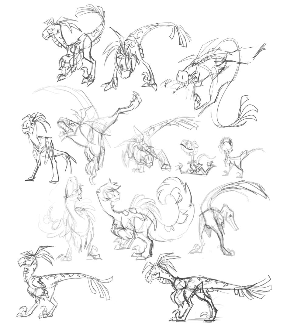 Raptor OC doodle sesh!