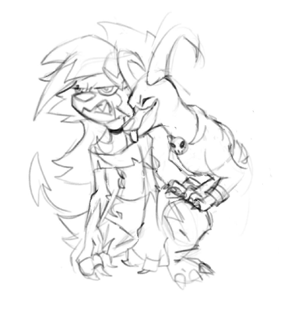 Blitz and Loona teehee