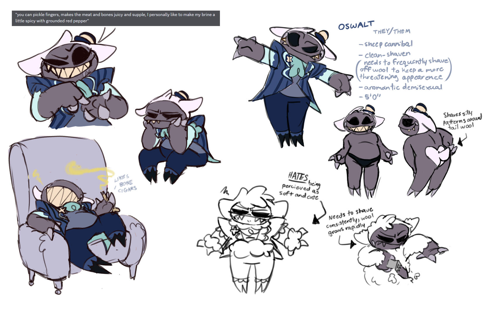 I made a sheep guy! Look at this sheep guy