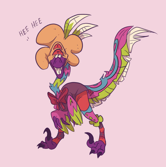 Popcorn dresses up as a friend's OC for a Halloween collab