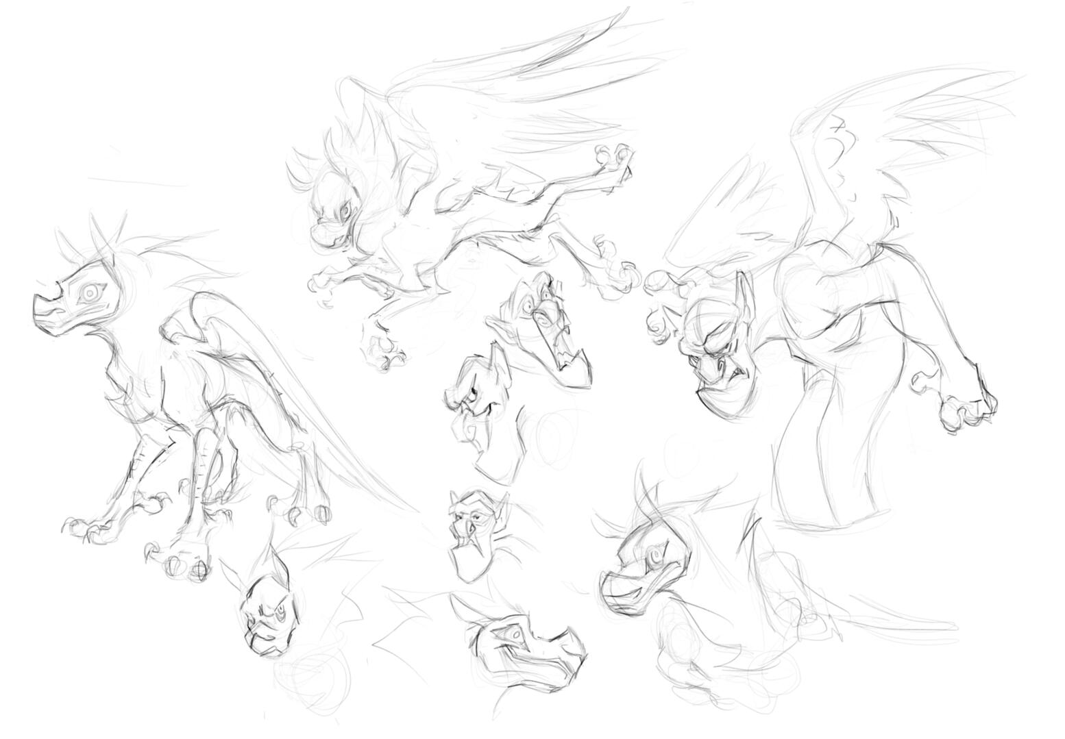 two different gargoyles
